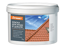 Краска F304 ОПТИМИСТ для крыш красно-коричневая