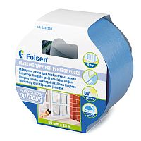 Folsen / Фолсен Лента малярная для наружных работ 30 мм 50 м УФ-стойкая (синяя) 0265030