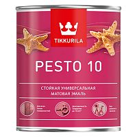 Tikkurila Euro Pesto 10 / Тиккурила Песто 10 эмаль алкидная для внутренних работ матовая (насыщенные тона)