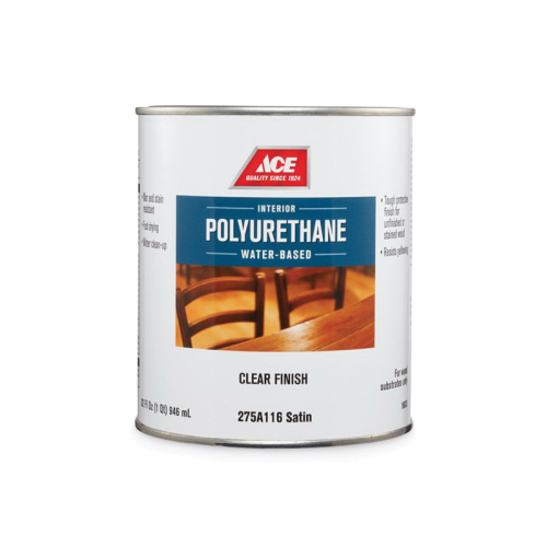 ACE Poly-Finish Water-Based Clear / Эйс Поли-Финиш Вотер-Бейсд Клир - Лак акрил-уретановый водный для внутренних работ