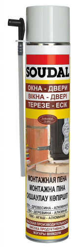 Soudal Yellow PU Foam / Соудал Пена монтажная (Окна-Двери)