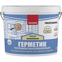 Neomid Wood Professional / Неомид Теплый Дом герметик профессиональный, шовный для дерева 15 кг