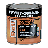 Грунт-эмаль по ржавчине 3 в 1 DALI® Гладкая RAL 9006 Серебристый Алюминий