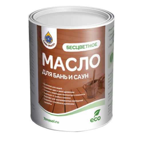 Семь масел Масло для бань и саун. Бесцветное