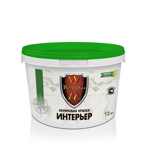 Адмирал WellMax Краска акриловая интерьерная