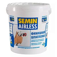 SEMIN AIRLESS CLASSIC (white cover-белая крышка) - Финишная шпатлевка для безвоздушного нанесения 20 кг